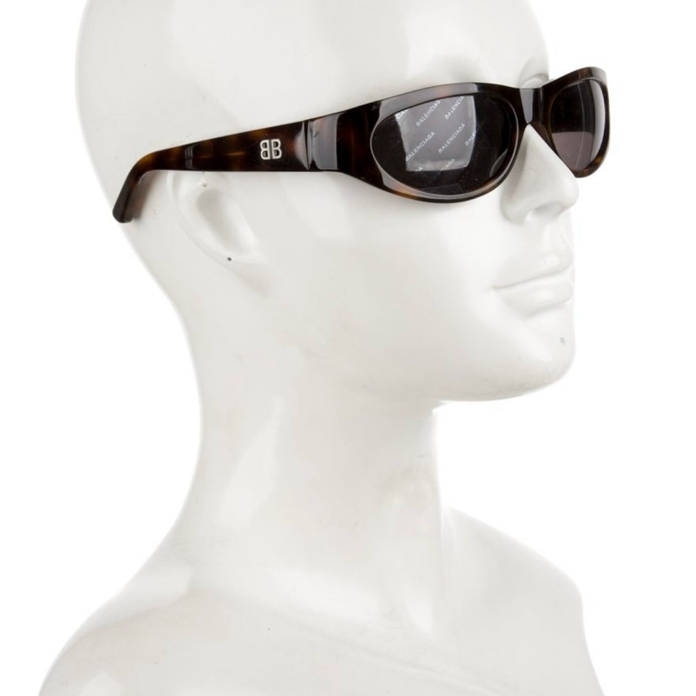 Balenciaga Brown Tortoise Sunglasses